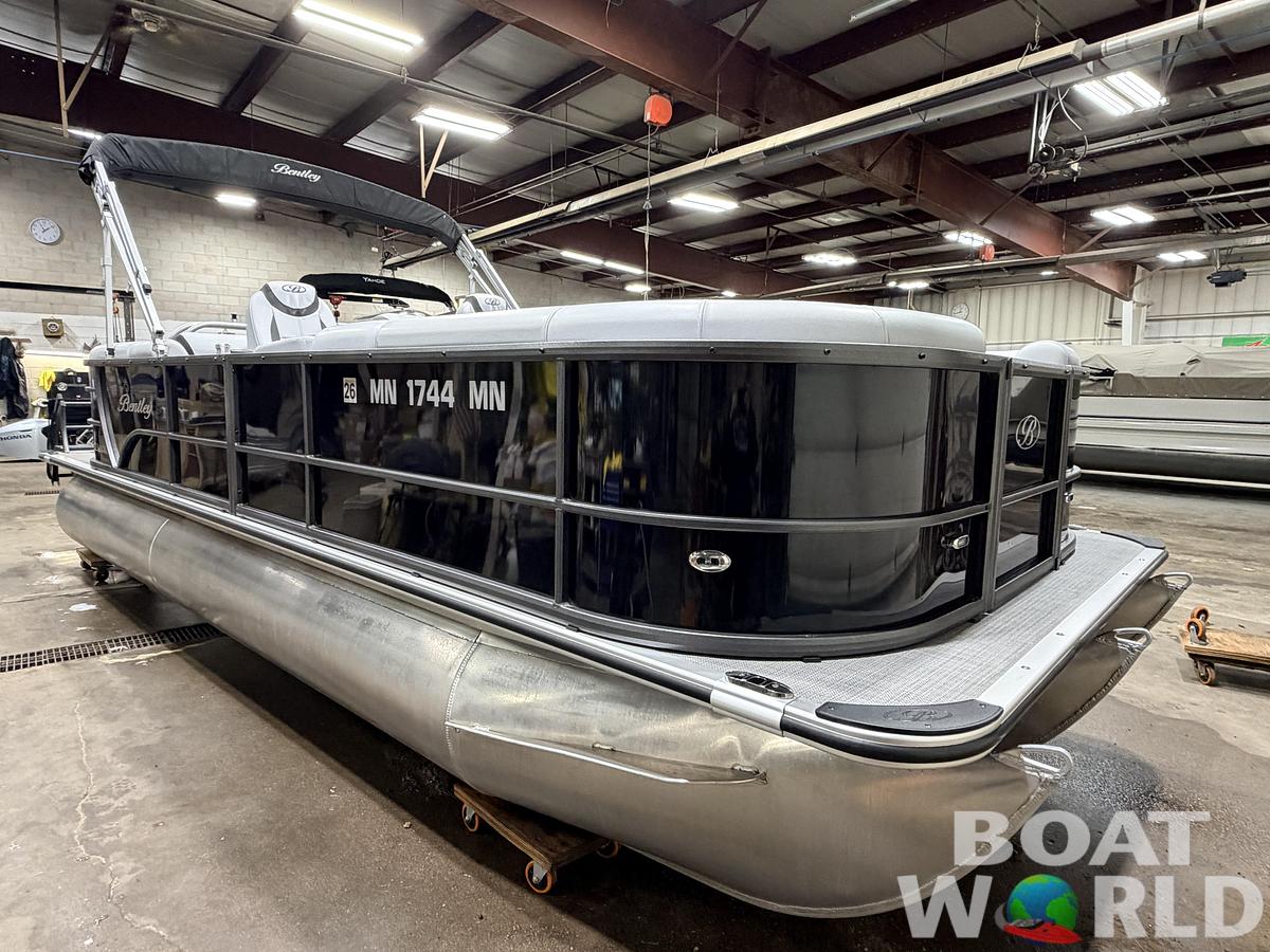 Used 2024 Bentley Pontoons Legacy 223 Navigator Quad Lounge Tri-toon Pontoon & 150HP Honda 4-Stroke EFI