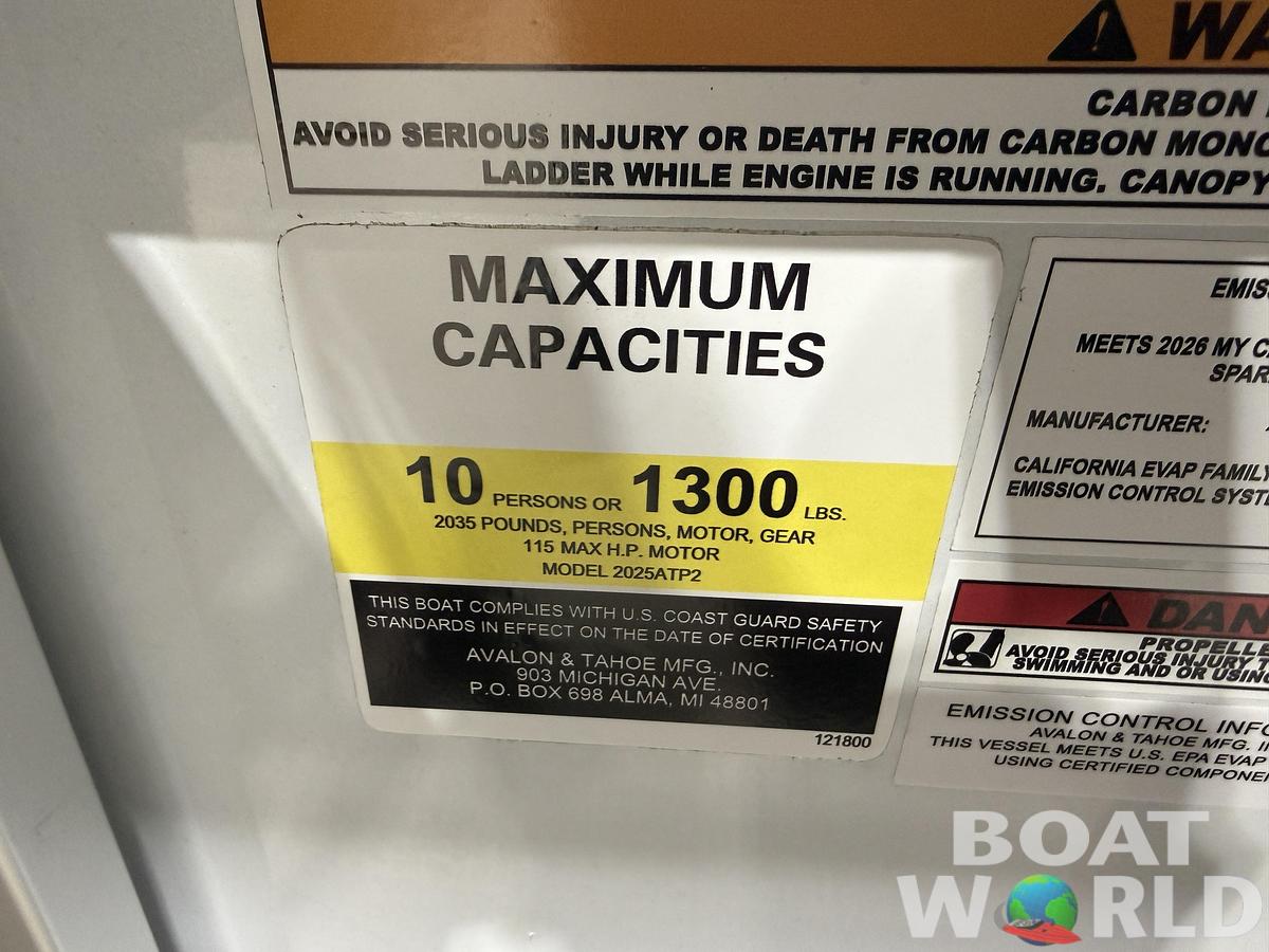 2026 Tahoe Pontoons Sport 2180 Swingback (VRB)