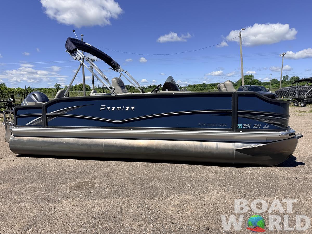 Used 2016 Premier 220 Explorer Tritoon & 175HP Yamaha 4Stroke - $39,995