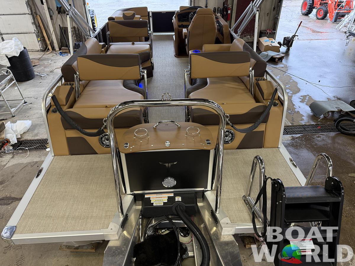 2025 Tahoe Pontoons LTZ 2385 Quad Lounge Shift Flip Tritoon & Honda 4-Stroke EFI