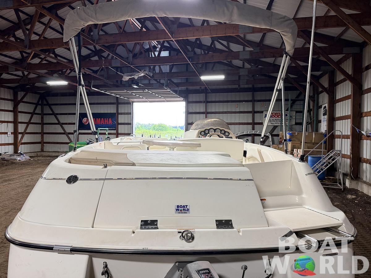 Used 2003 Glastron DX215 Deck Boat & 220HP 5.0L Volvo/Penta with Tandem Axle Trailer -$9,995