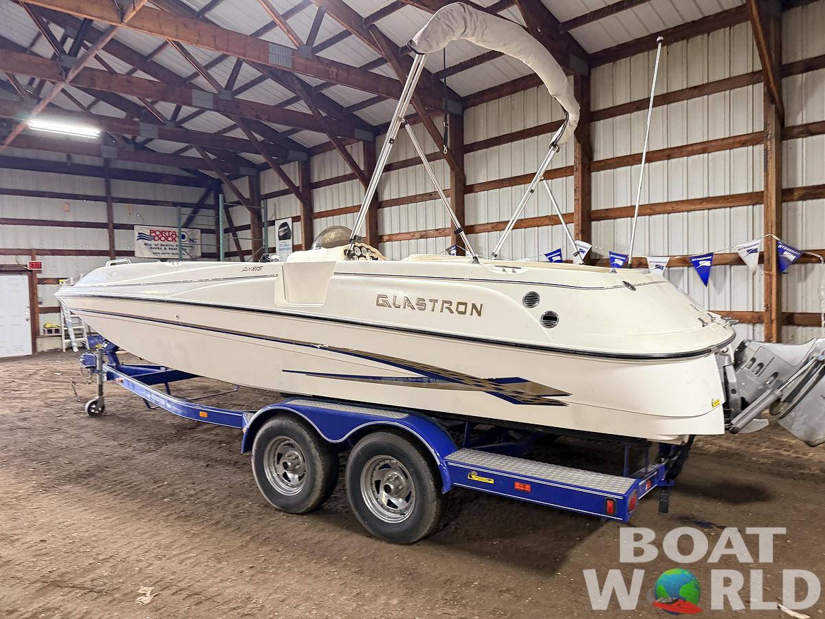 Used 2003 Glastron DX215 Deck Boat & 220HP 5.0L Volvo/Penta with Tandem Axle Trailer -$9,995
