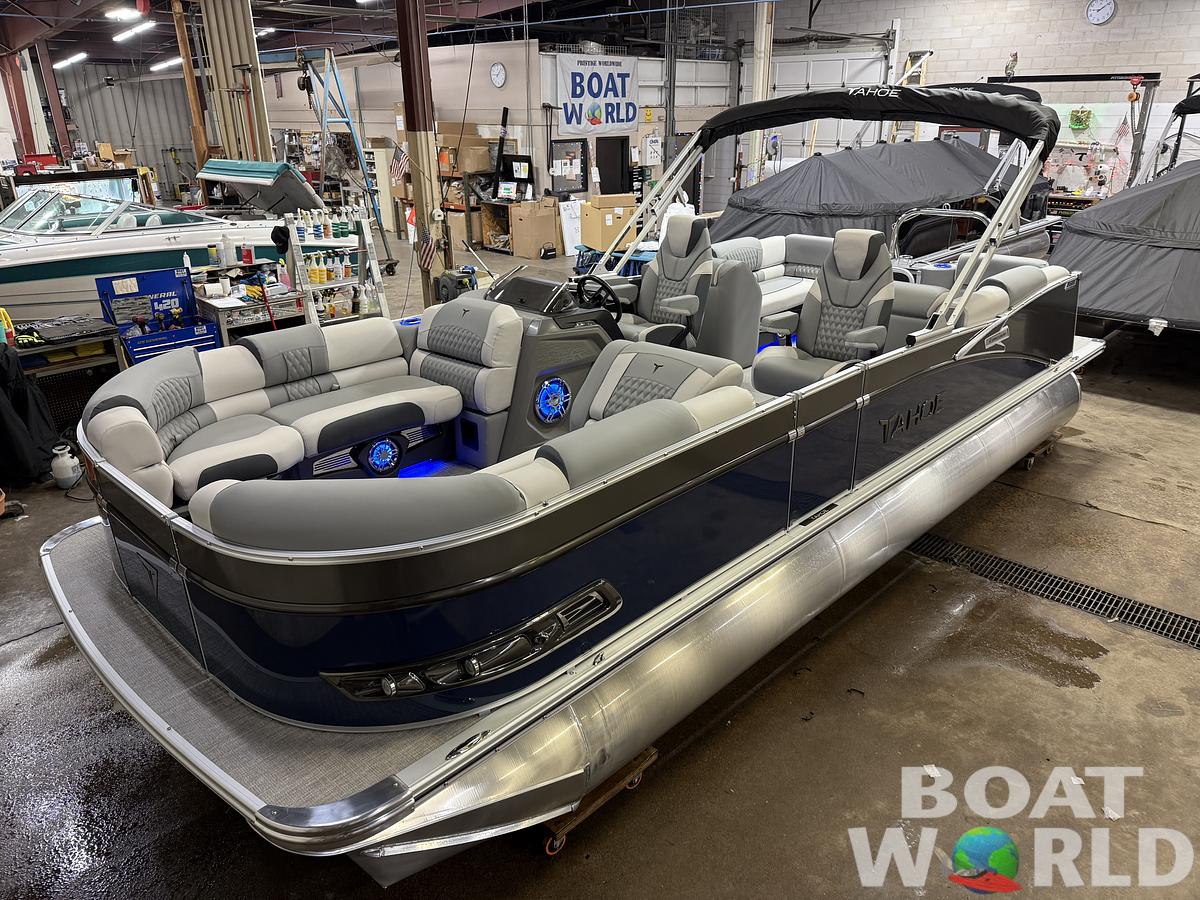 2025 Tahoe Pontoons Cascade 2385 Quad Lounge Tritoon & Honda 4-Stroke EFI