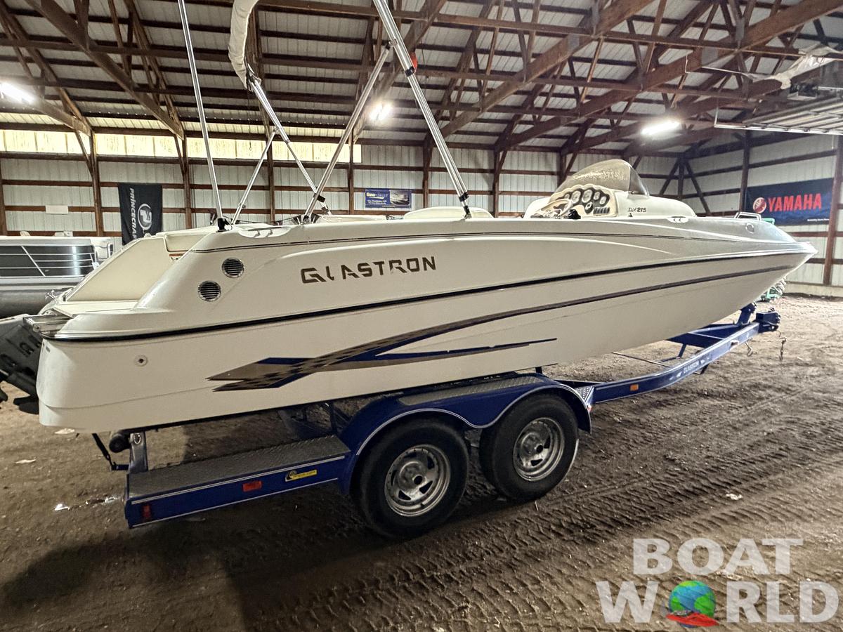 Used 2003 Glastron DX215 Deck Boat & 220HP 5.0L Volvo/Penta with Tandem Axle Trailer -$9,995