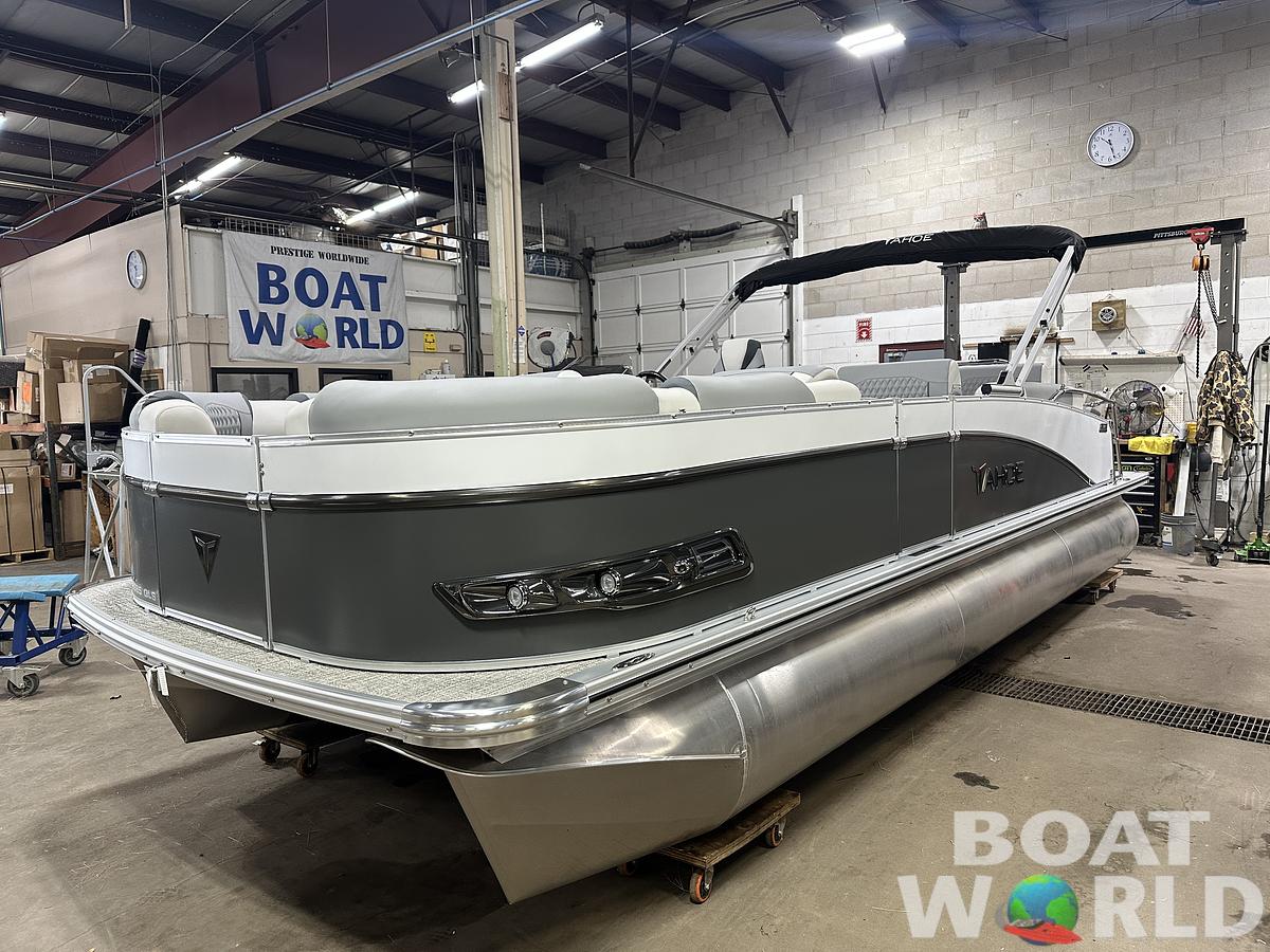 2025 Tahoe Pontoons Cascade 2385 Quad Lounge Shift Flip & Honda 4-Stroke EFI