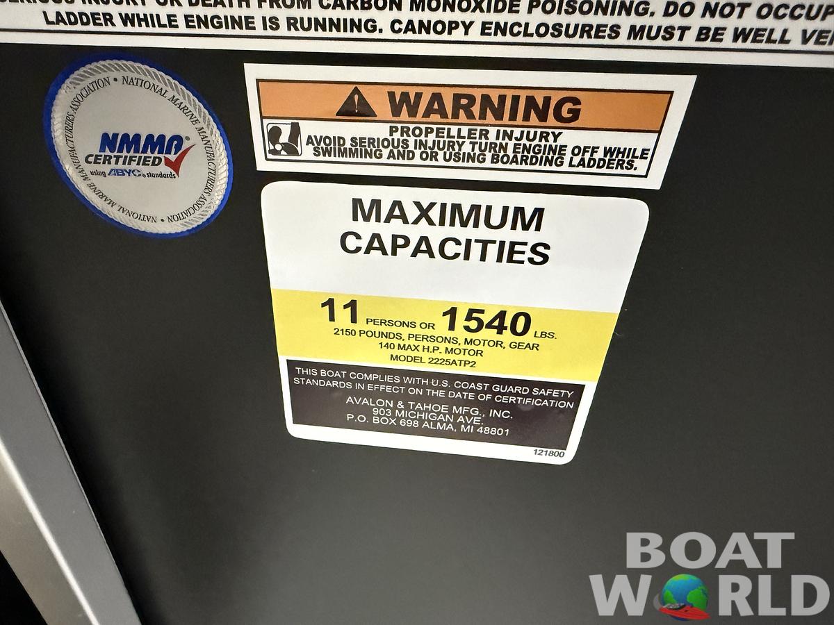 2025 Tahoe Pontoons LTZ 2385 Swingback (VRL) & Honda 4-Stroke EFI