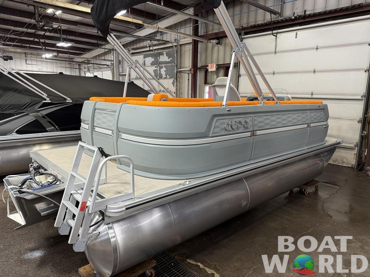 2025 Tahoe Pontoons Aura 1985 Quad Lounge & 50HP 4-Stroke EFI