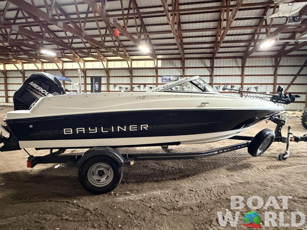 Used 2013 Bayliner 170 Fish & Ski with Single Axle Trailer & 115HP Mercury 4Stroke - $12,995