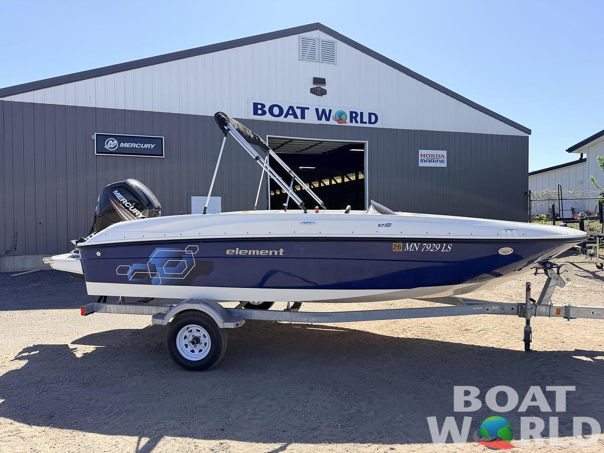 Used 2018 Bayliner Element E18 & 90HP Mercury 4Stroke