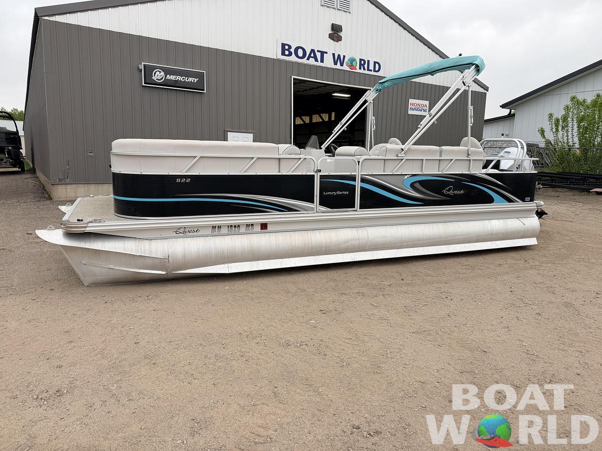 Used 2019 Qwest 822 Fish & Cruise Tritoon & 150HP Honda 4Stroke - $39,995