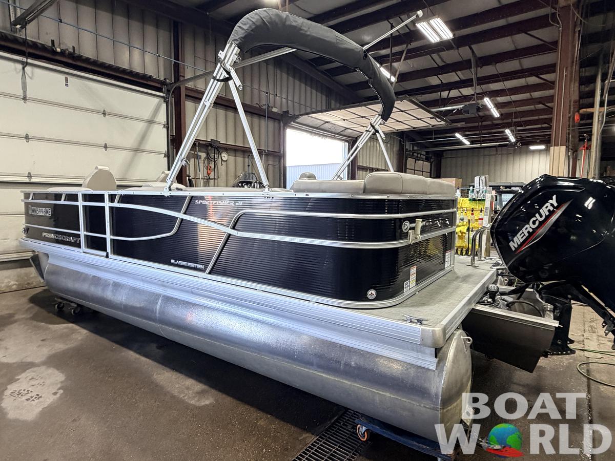 Used 2021 Princecraft 21 Sportfisher 2RS Pontoon & 90HP Mercury 4-Stroke -$27,995