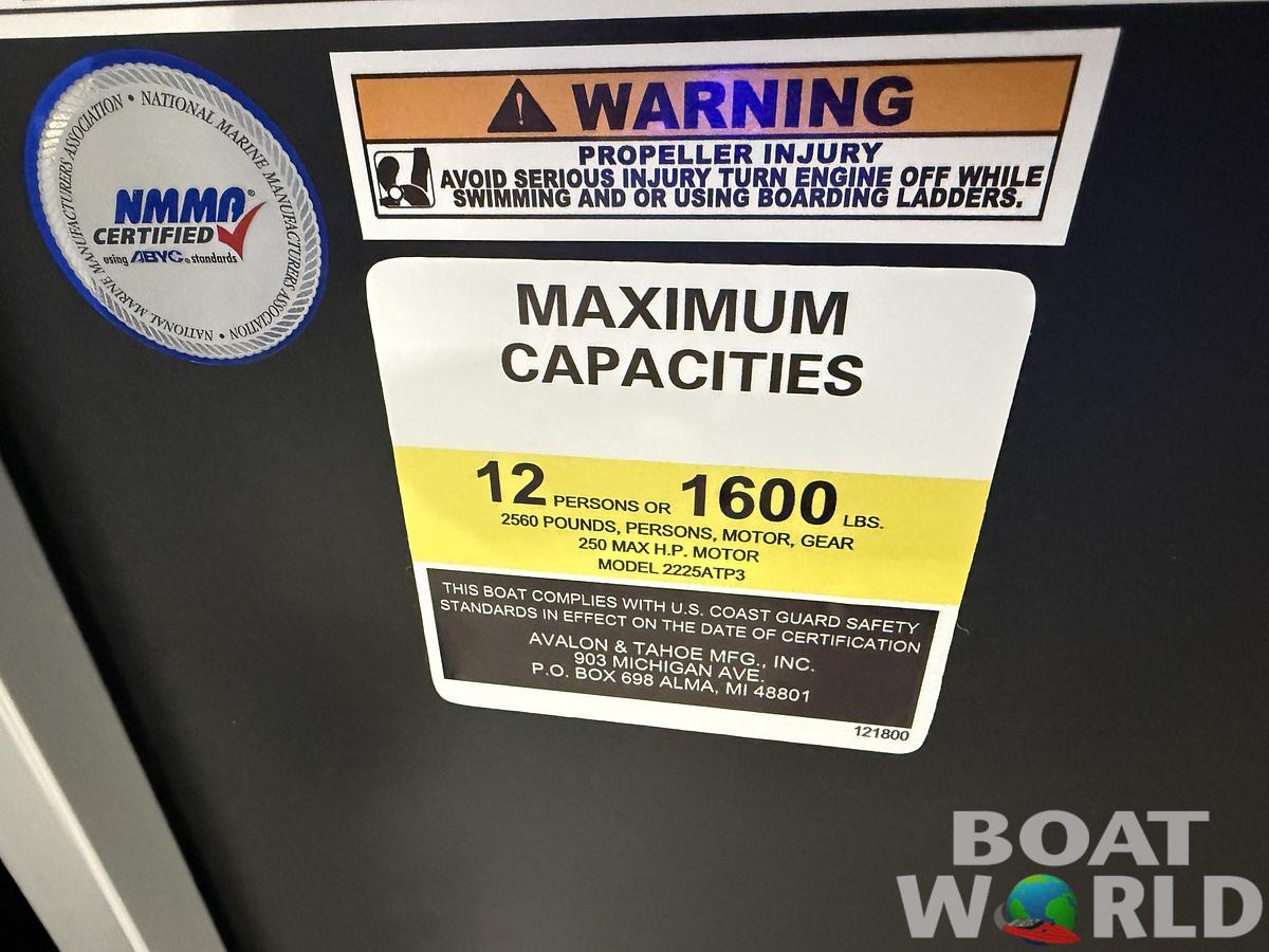 2025 Tahoe Pontoons LTZ 2385 Swingback (VRL) Tritoon & Honda 4-Stroke EFI