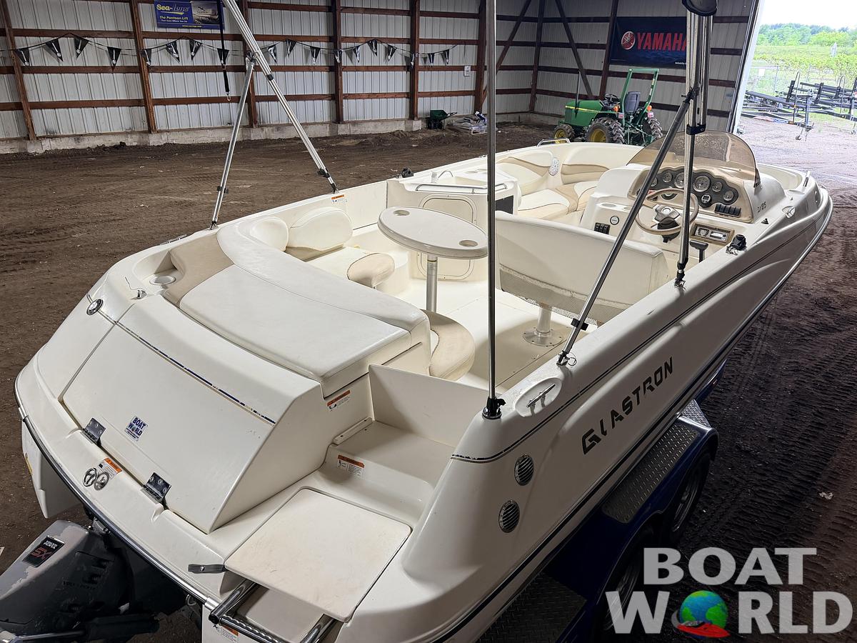 Used 2003 Glastron DX215 Deck Boat & 220HP 5.0L Volvo/Penta with Tandem Axle Trailer -$9,995
