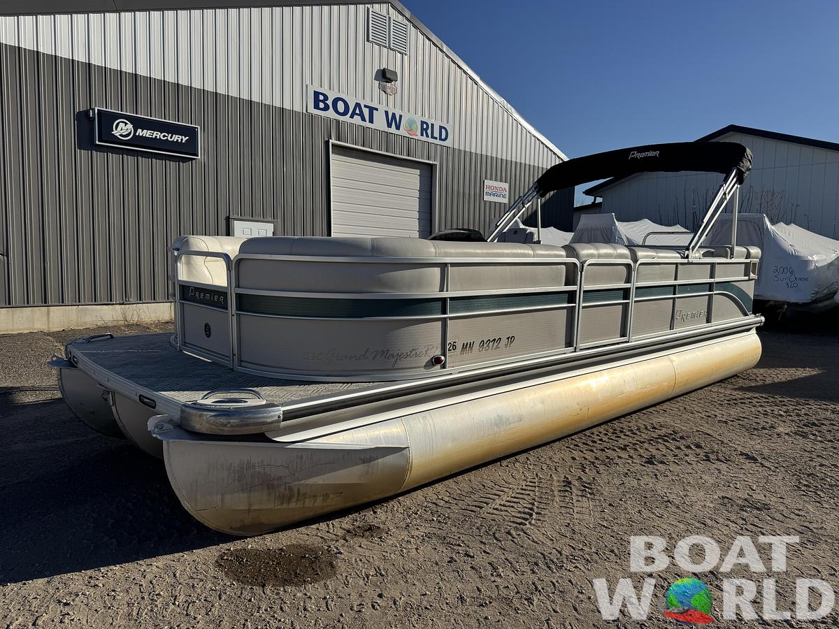Used 2003 Premier 230 Grand Majestic Tri-toon Pontoon & 200HP Honda 4-Stroke EFI