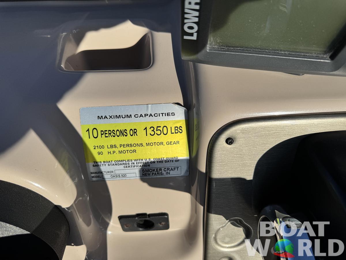 Used 2012 SunChaser Oasis 820 Pontoon