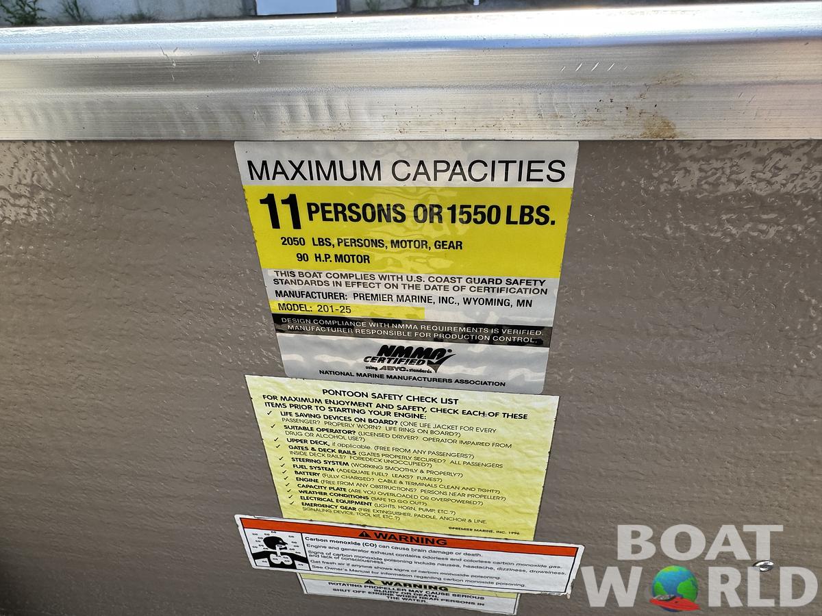 Used 2010 Premier SunSation 200 Pontoon