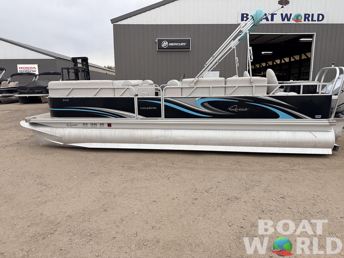Used 2019 Qwest 822 Fish & Cruise Tritoon & 150HP Honda 4Stroke - $39,995