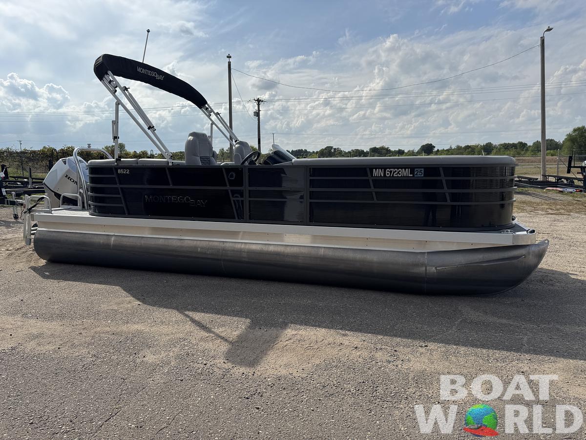 Used 2023 Montego Bay 8522 Quad Lounge Pontoon with 115HP Honda Fourstroke EFI
