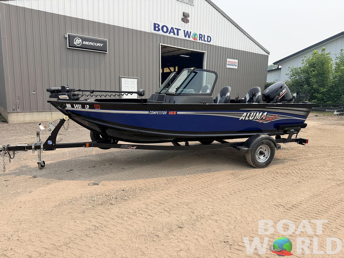 Used 2017 Alumacraft Competitor 165 Sport & 90HP Suzuki 4Stroke -$24,995