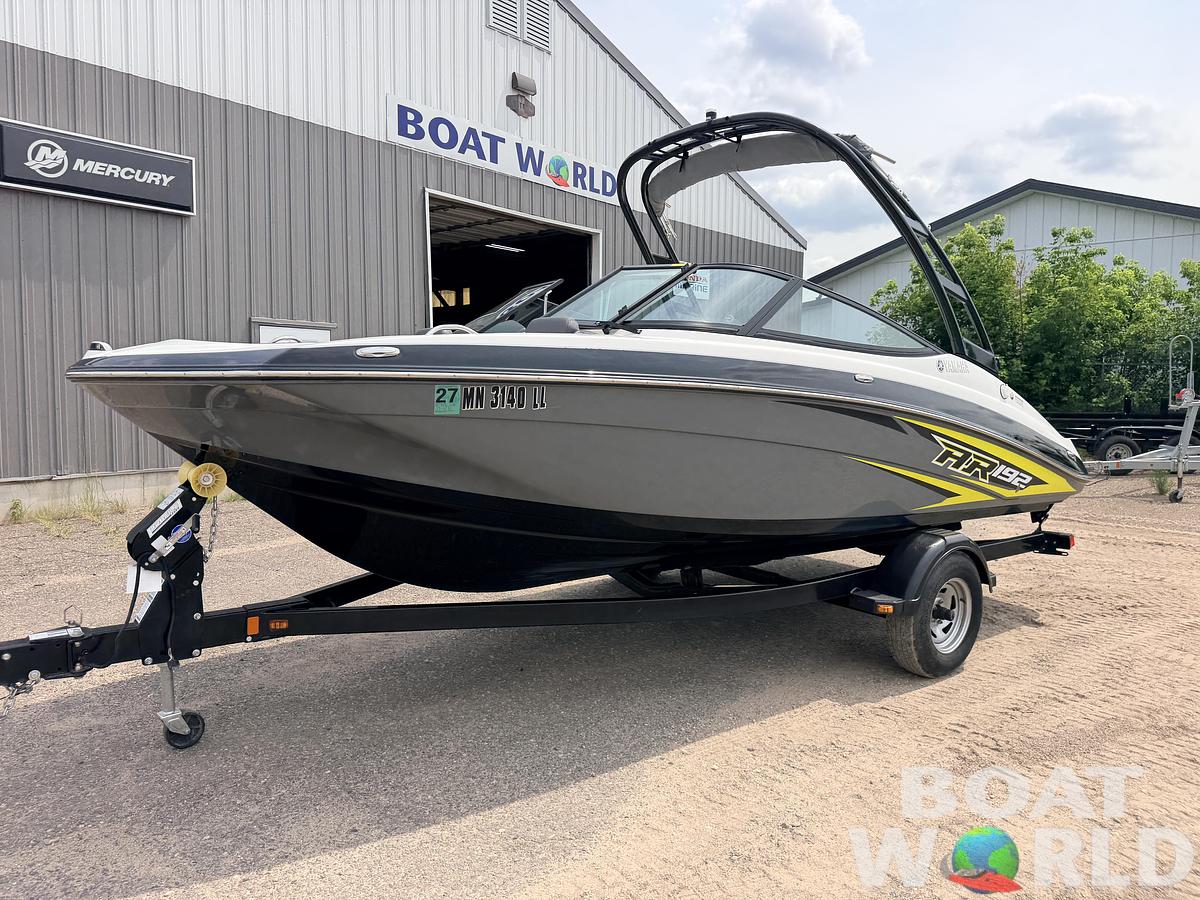 Used 2016 Yamaha AR192 Jet Boat 210HP Supercharged 1.8L & Single Axle Trailer -$29,995