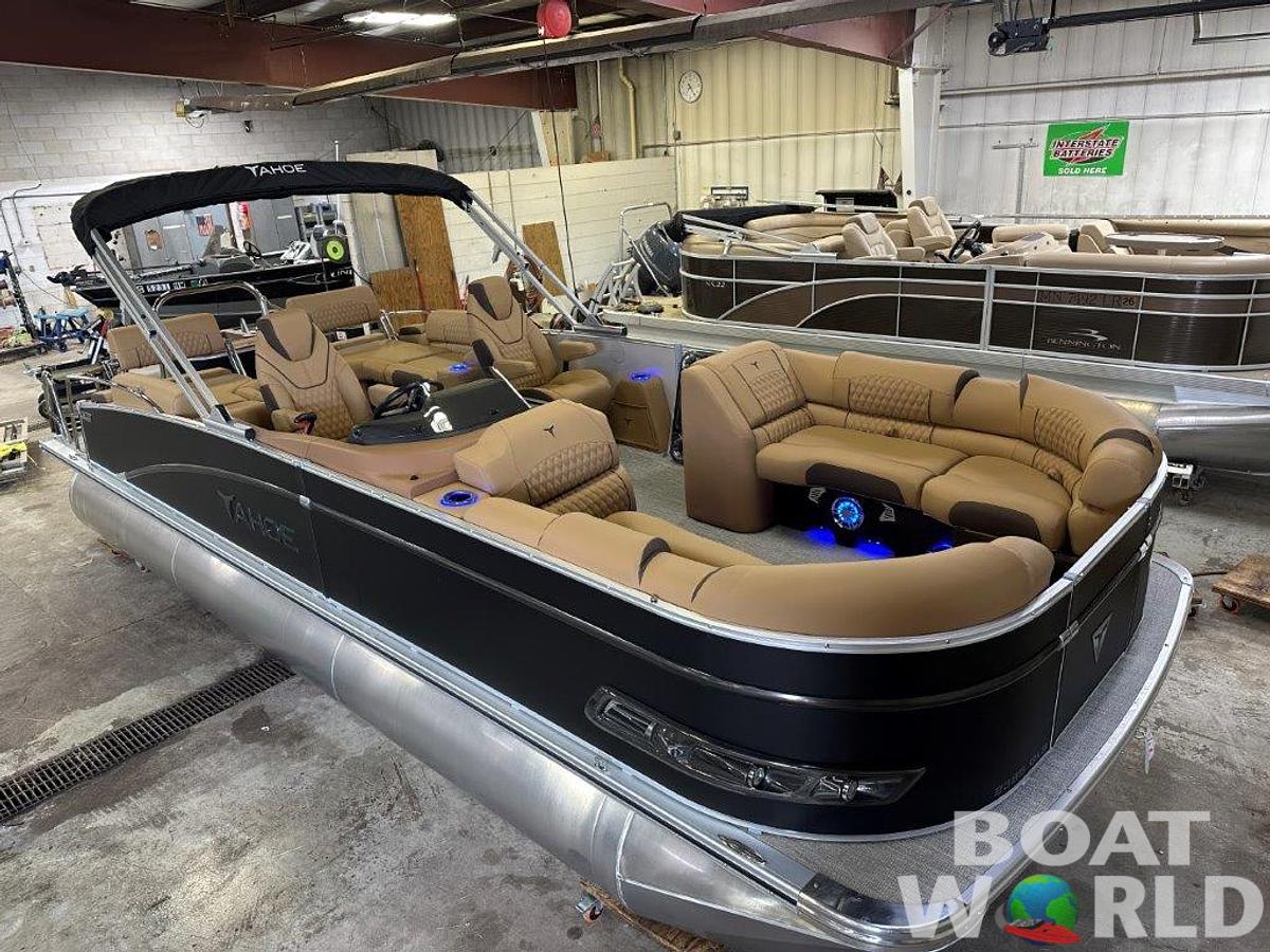 2025 Tahoe Pontoons Cascade 2385 Quad Lounge Shift SS & Honda 4-Stroke EFI
