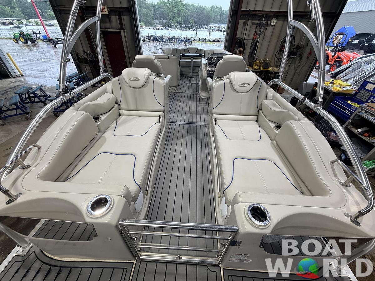 Used 2017 Sylvan S3 Rear Lounge with Sport Tower & 150HP Yamaha SHO VMAX - $39,995