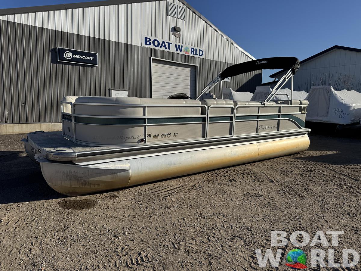 Used 2003 Premier 230 Grand Majestic Tri-toon Pontoon & 200HP Honda 4-Stroke EFI