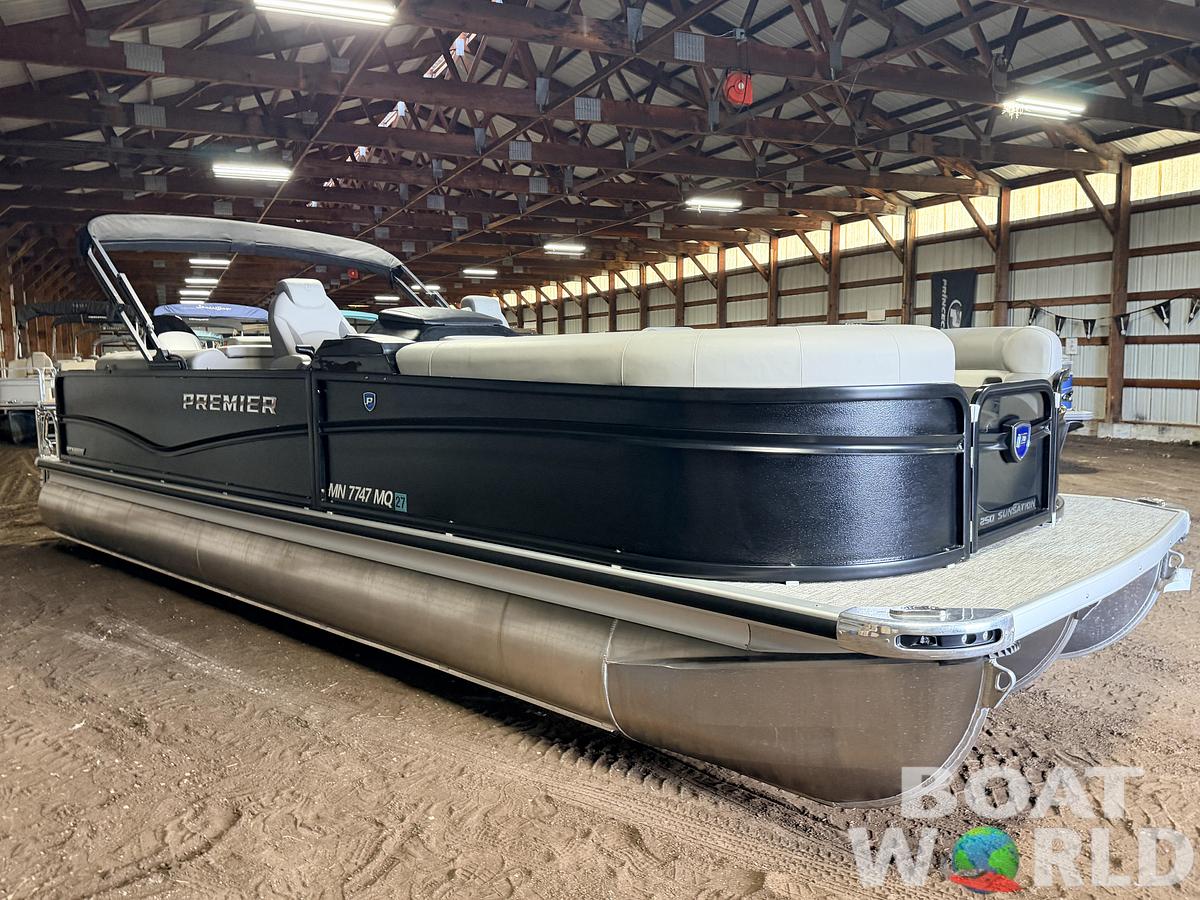 Used 2024 Premier 250 SunSation PTX Tritoon & 300HP Suzuki -$69,995
