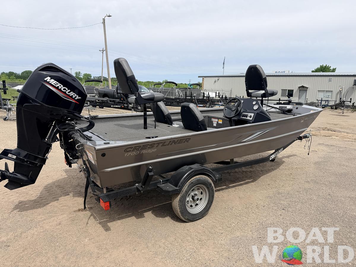 Used 2021 Crestliner 1700 Ridge & 40HP Mercury 4Stroke - $15,995