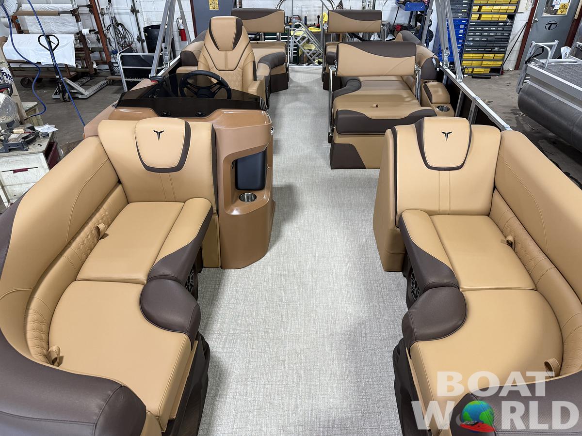 2025 Tahoe Pontoons LTZ 2385 Quad Lounge Shift Flip & Honda 4-Stroke EFI