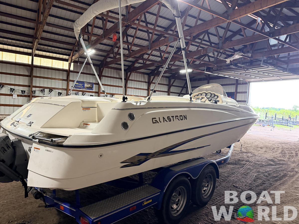 Used 2003 Glastron DX215 Deck Boat & 220HP 5.0L Volvo/Penta with Tandem Axle Trailer -$9,995