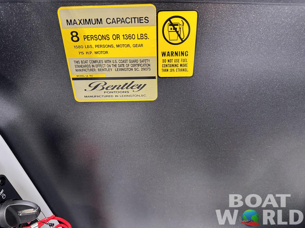 2026 Bentley Pontoons 180 LE Cruise 