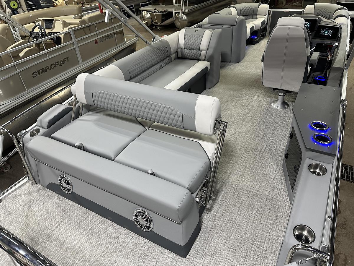 2025 Tahoe Pontoons Cascade 2385 Cruise Rear Bench Tritoon & Honda 225HP 4-Stroke EFI