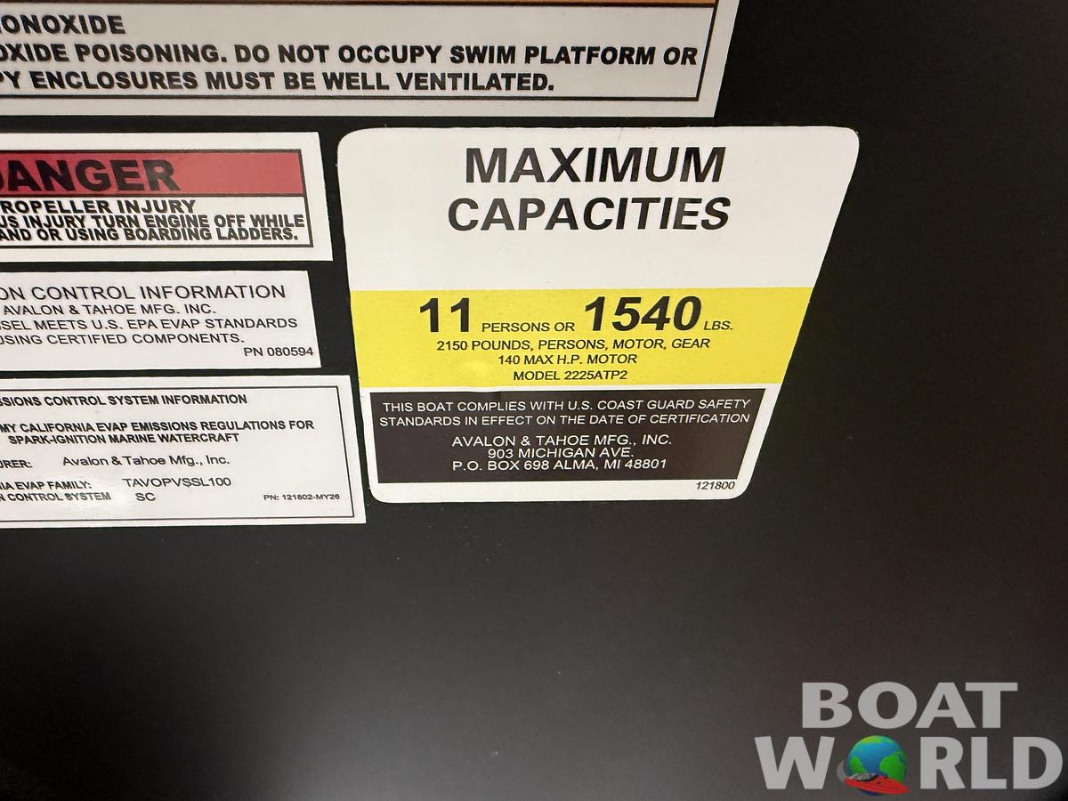 2026 Tahoe Pontoons LTZ 2385 Elite Cruise 