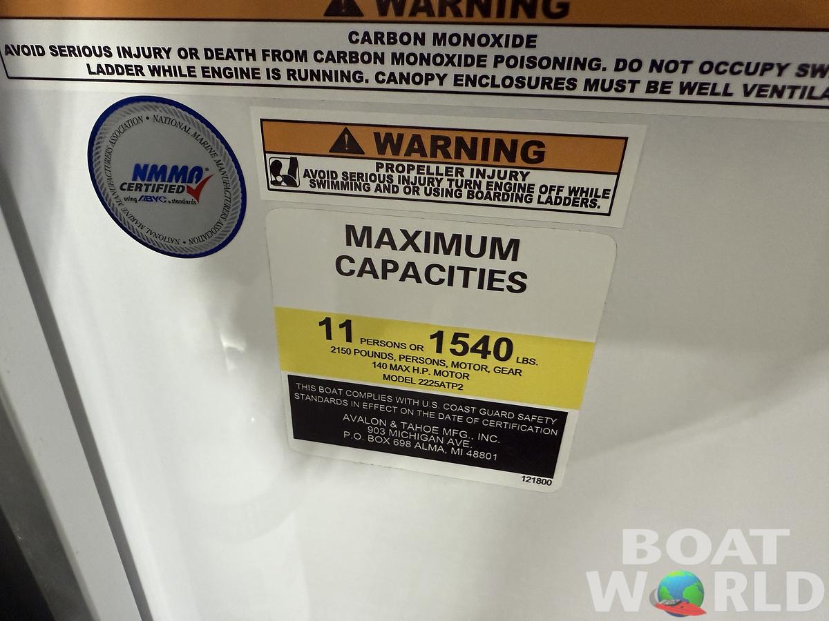 2025 Tahoe Pontoons LTZ 2385 Swingback (VRL) & Honda 4-Stroke EFI