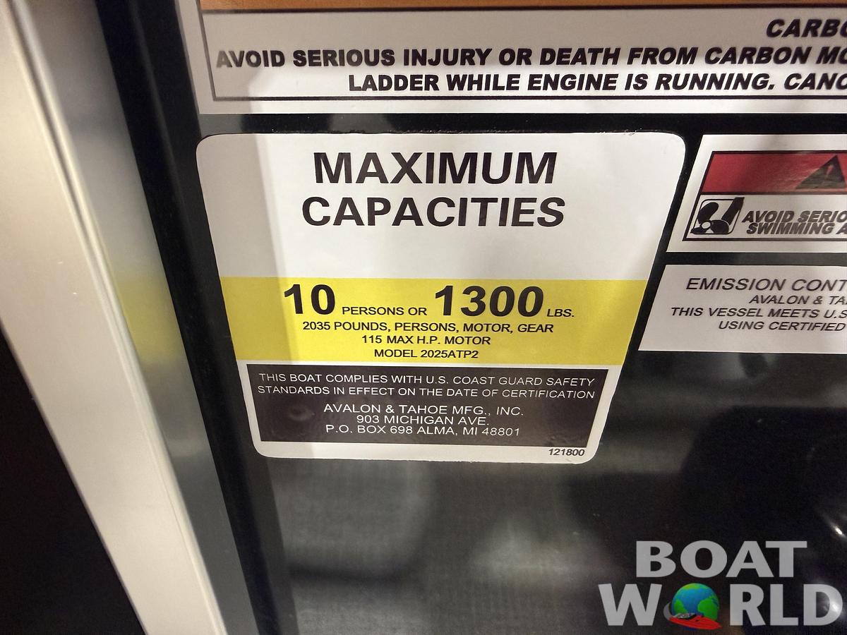 2026 Tahoe Pontoons Sport 2180 Cruise Rear Bench (CRB) 