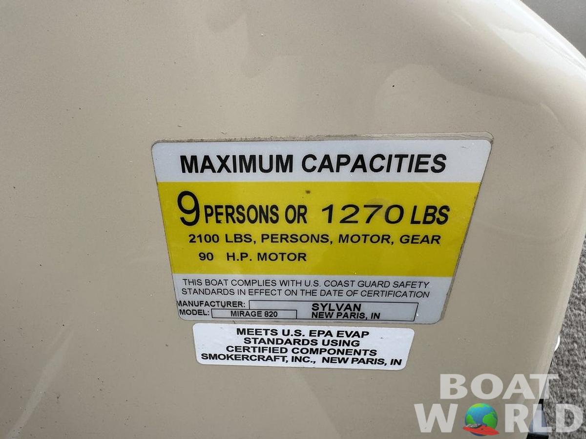 Used 2017 Sylvan 820 Cruise-n-Fish Pontoon