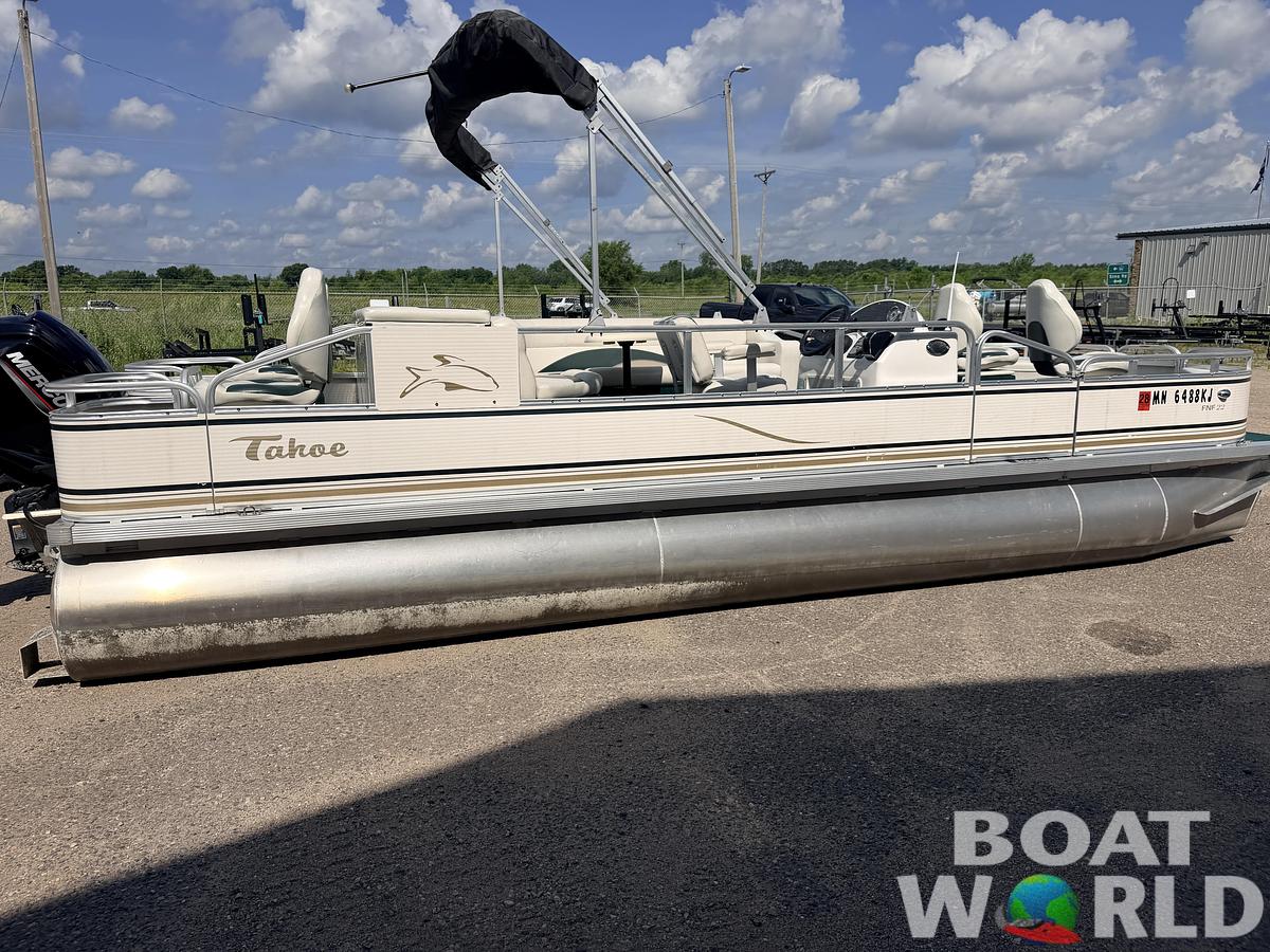 Used 2008 Tahoe Pontoons 22 Fish 'N Fun & (2021) 90HP Mercury 4Stroke EFI -$17,995