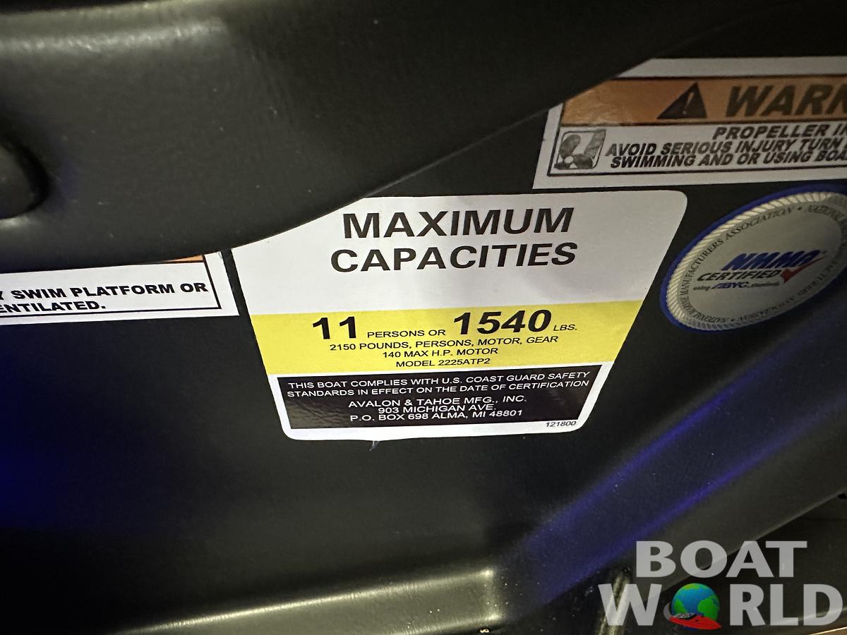 2025 Tahoe Pontoons Cascade 2385 Quad Lounge & Honda 4-Stroke EFI