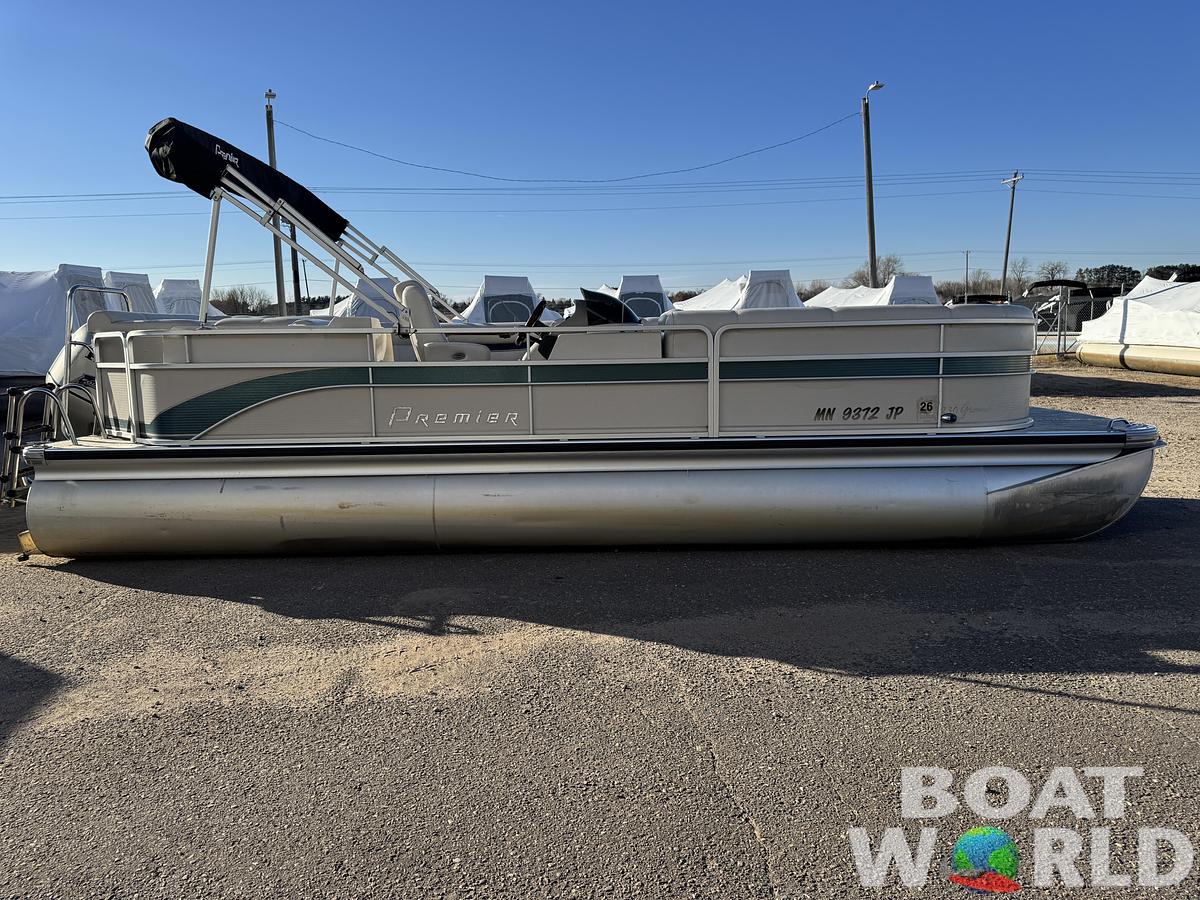 Used 2003 Premier 230 Grand Majestic Tri-toon Pontoon & 200HP Honda 4-Stroke EFI
