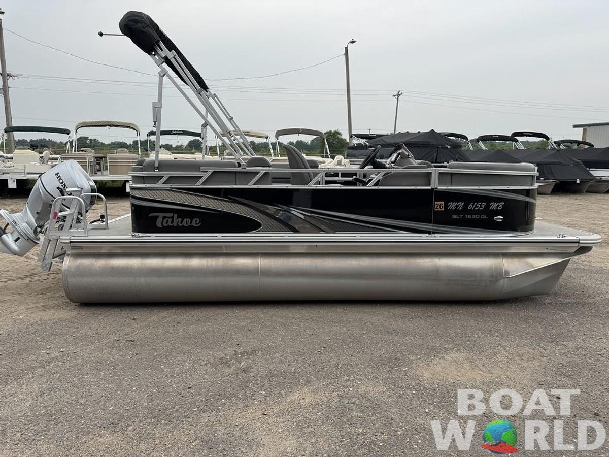 Used 2021 Tahoe Pontoons SLT 18' Quad Lounge & Honda 60HP 4-Stroke EFI