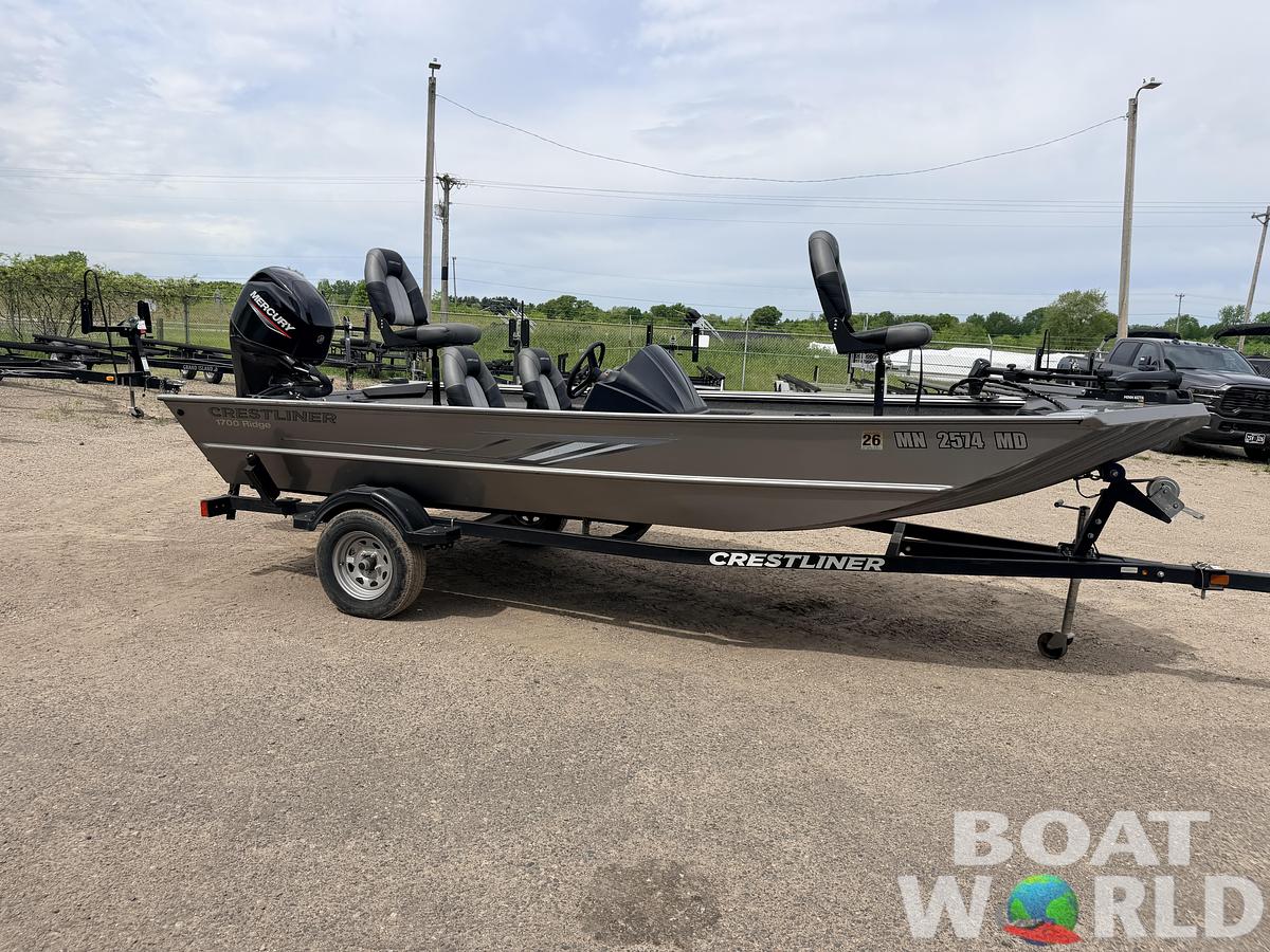 Used 2021 Crestliner 1700 Ridge & 40HP Mercury 4Stroke - $15,995