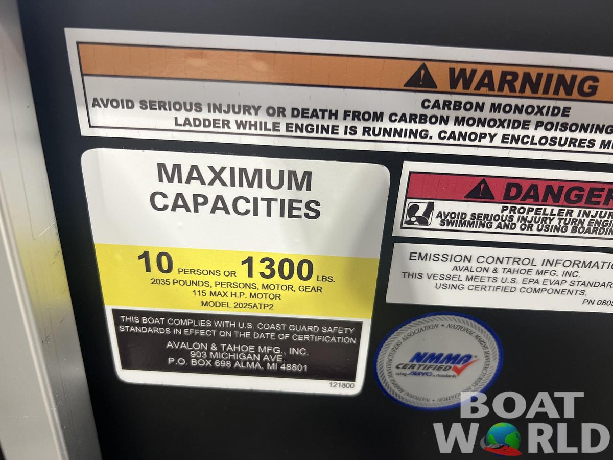 2026 Tahoe Pontoons Sport 2385 Rear Fish & Honda 4-Stroke EFI