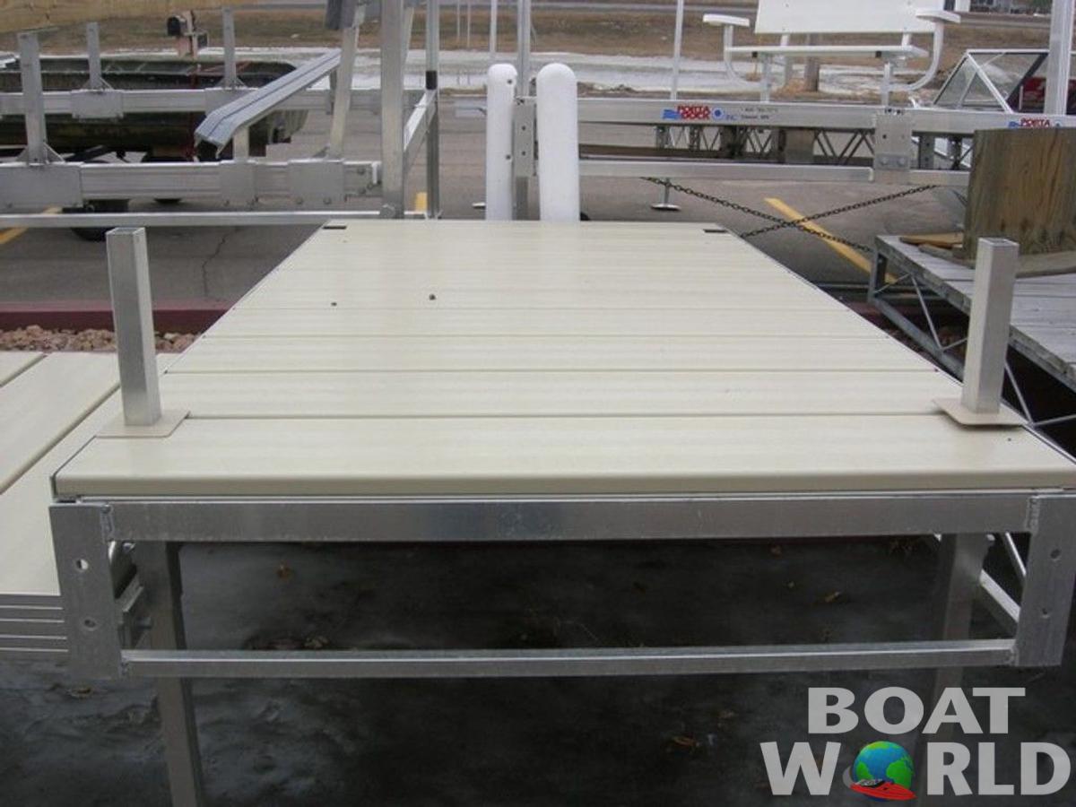 Aluminum Dock 8' Long  Section with Aluminum Decking