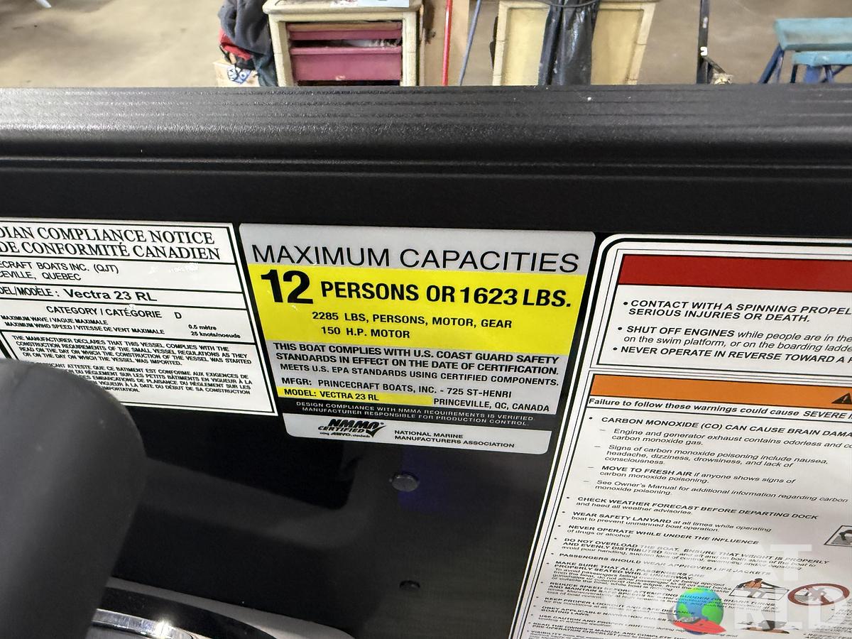 2027 Princecraft Vectra 23 RL SS Swingback Pontoon $36995