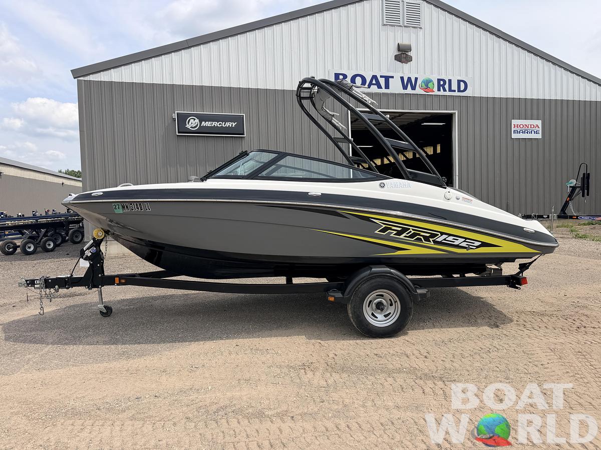 Used 2016 Yamaha AR192 Jet Boat 210HP Supercharged 1.8L & Single Axle Trailer -$29,995