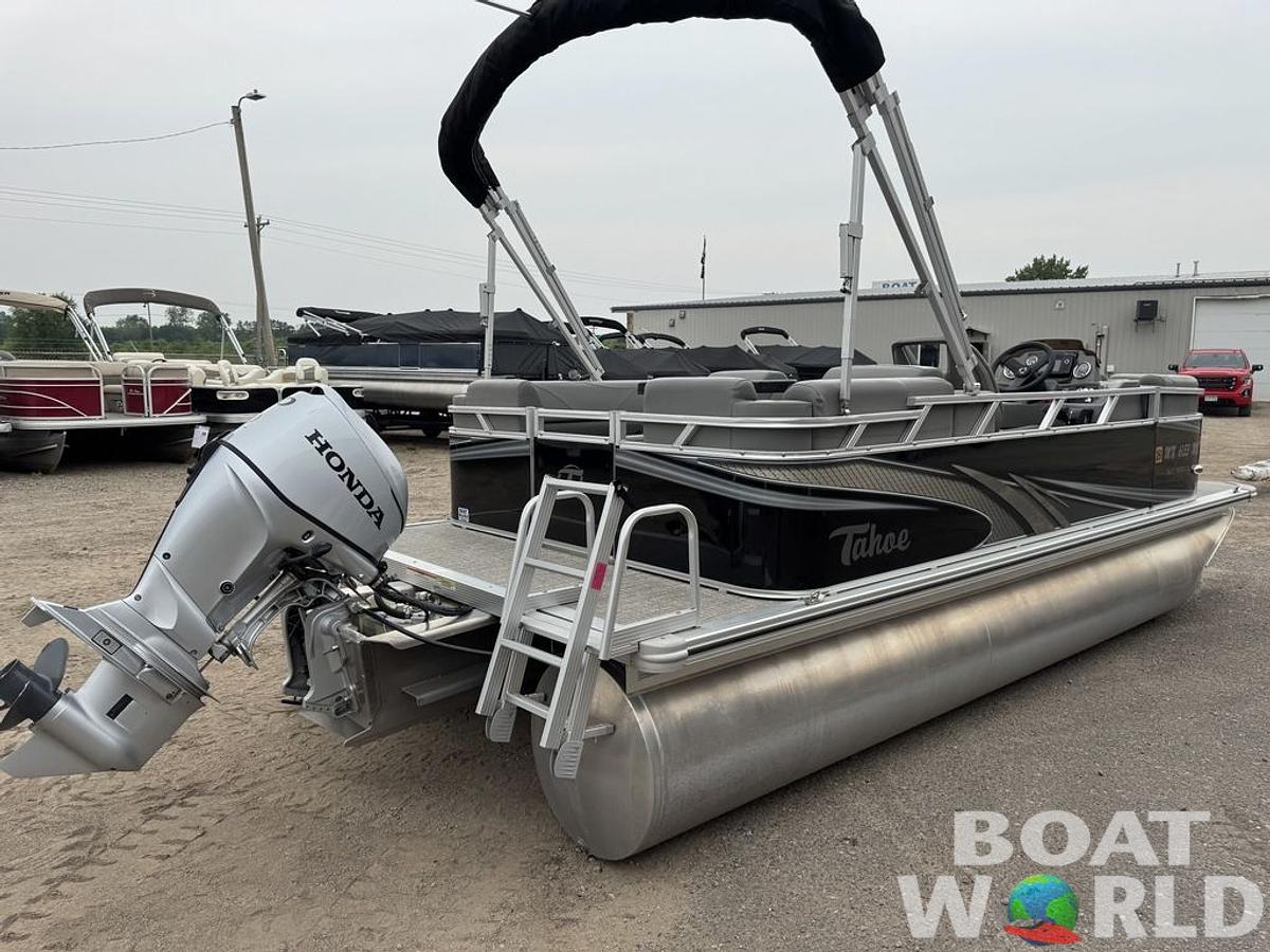 Used 2021 Tahoe Pontoons SLT 18' Quad Lounge & Honda 60HP 4-Stroke EFI
