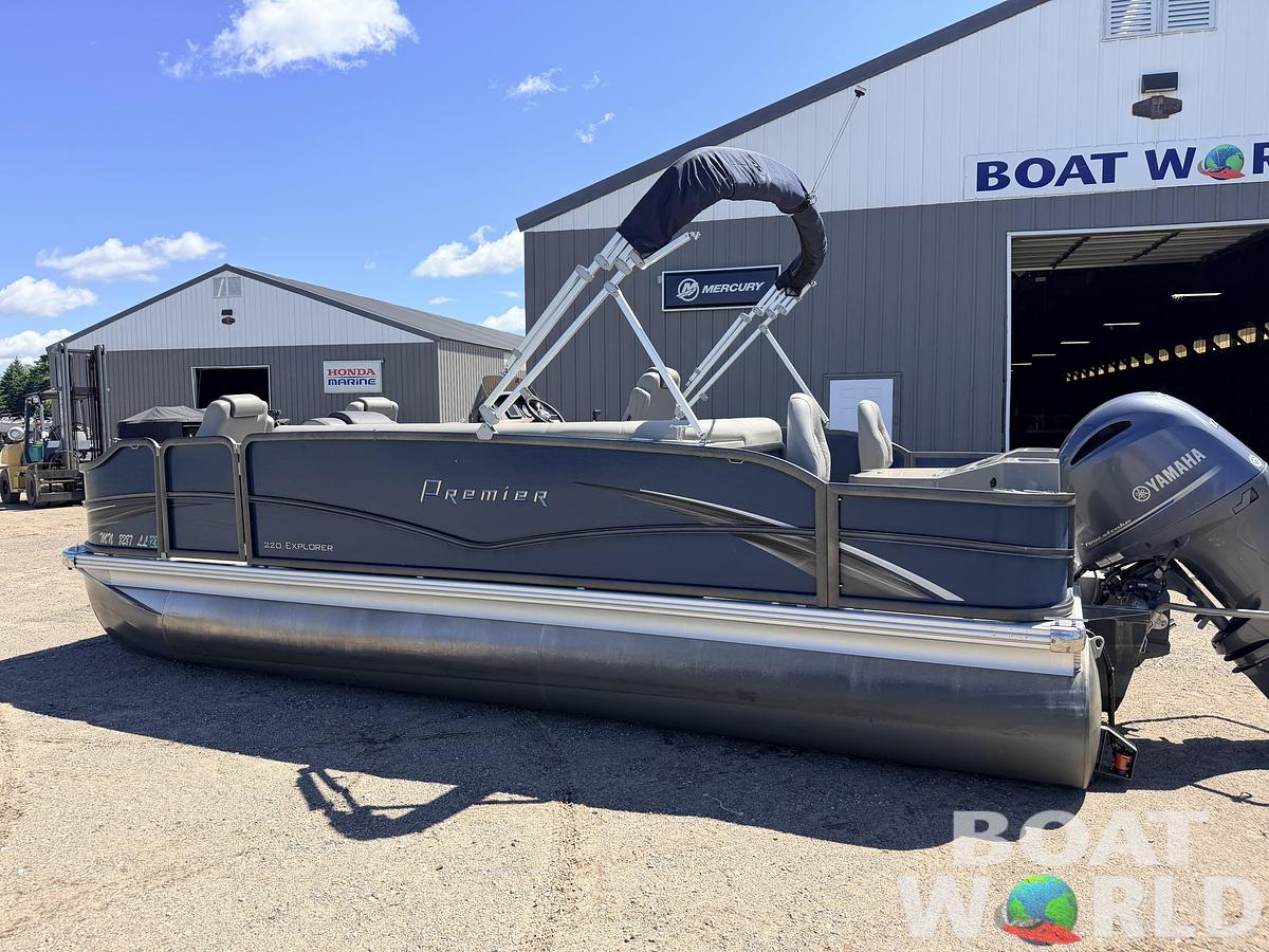 Used 2016 Premier 220 Explorer Tritoon & 175HP Yamaha 4Stroke - $39,995