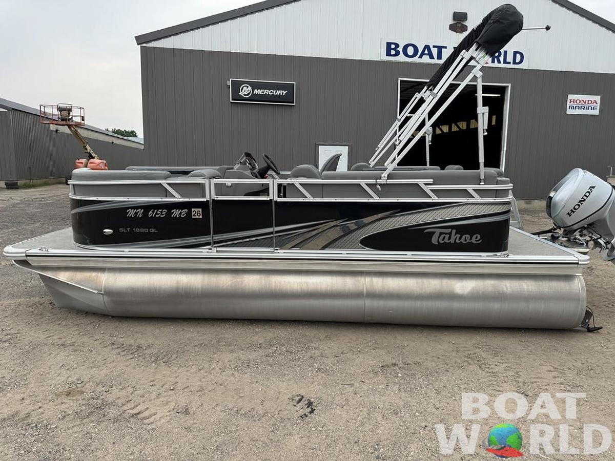 Used 2021 Tahoe Pontoons SLT 18' Quad Lounge & Honda 60HP 4-Stroke EFI