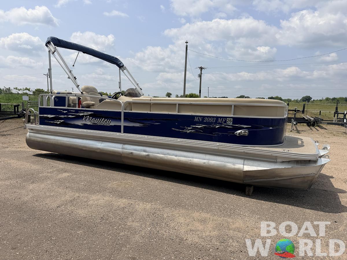 Used 2013 Manitou 220 Xplode VP Tritoon & 150HP Yamaha 4Stroke -$29,995